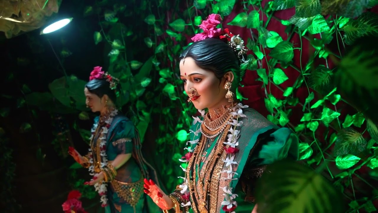 mahalaxmi Mata decoration Yelne family 2023
