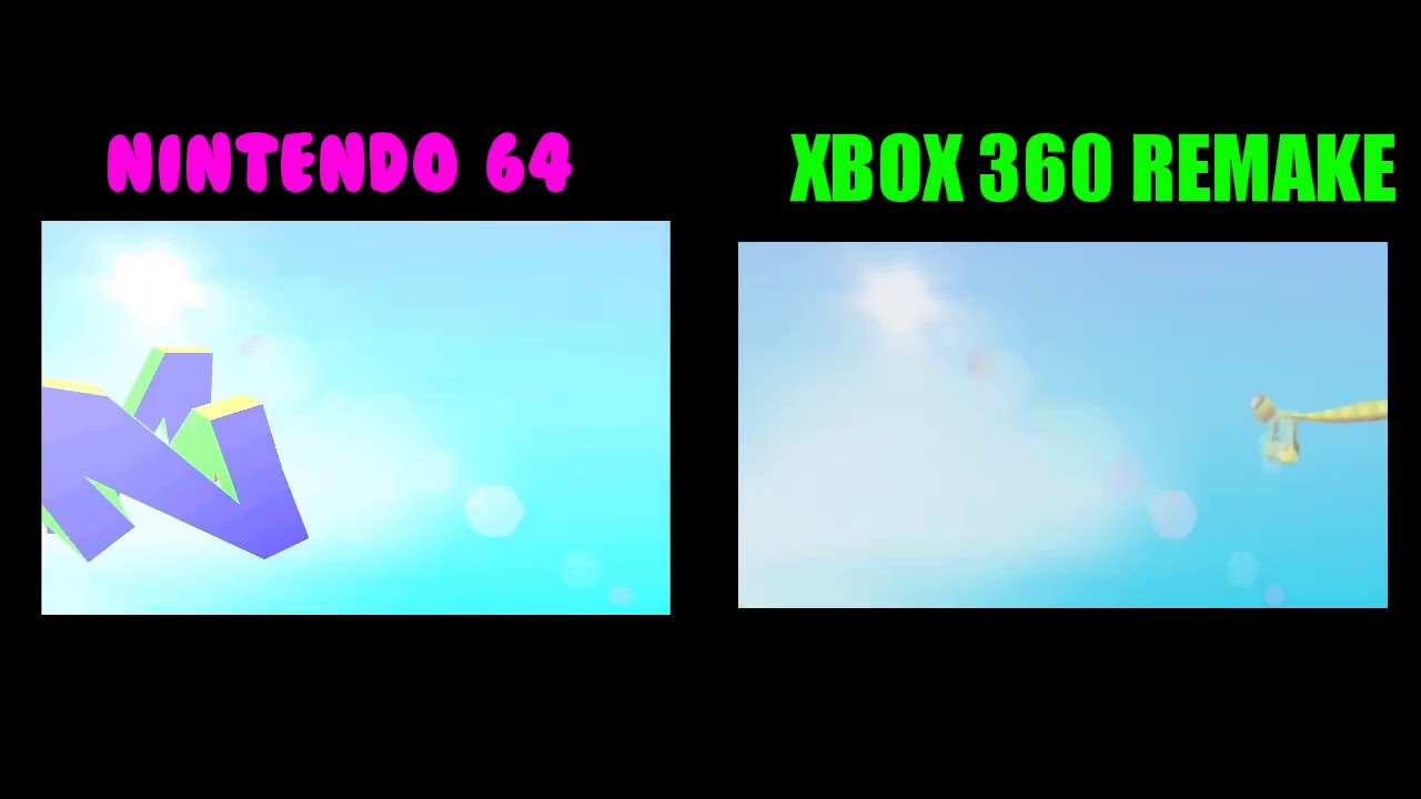 Banjo Kazooie INTRO  N64 VS XBOX