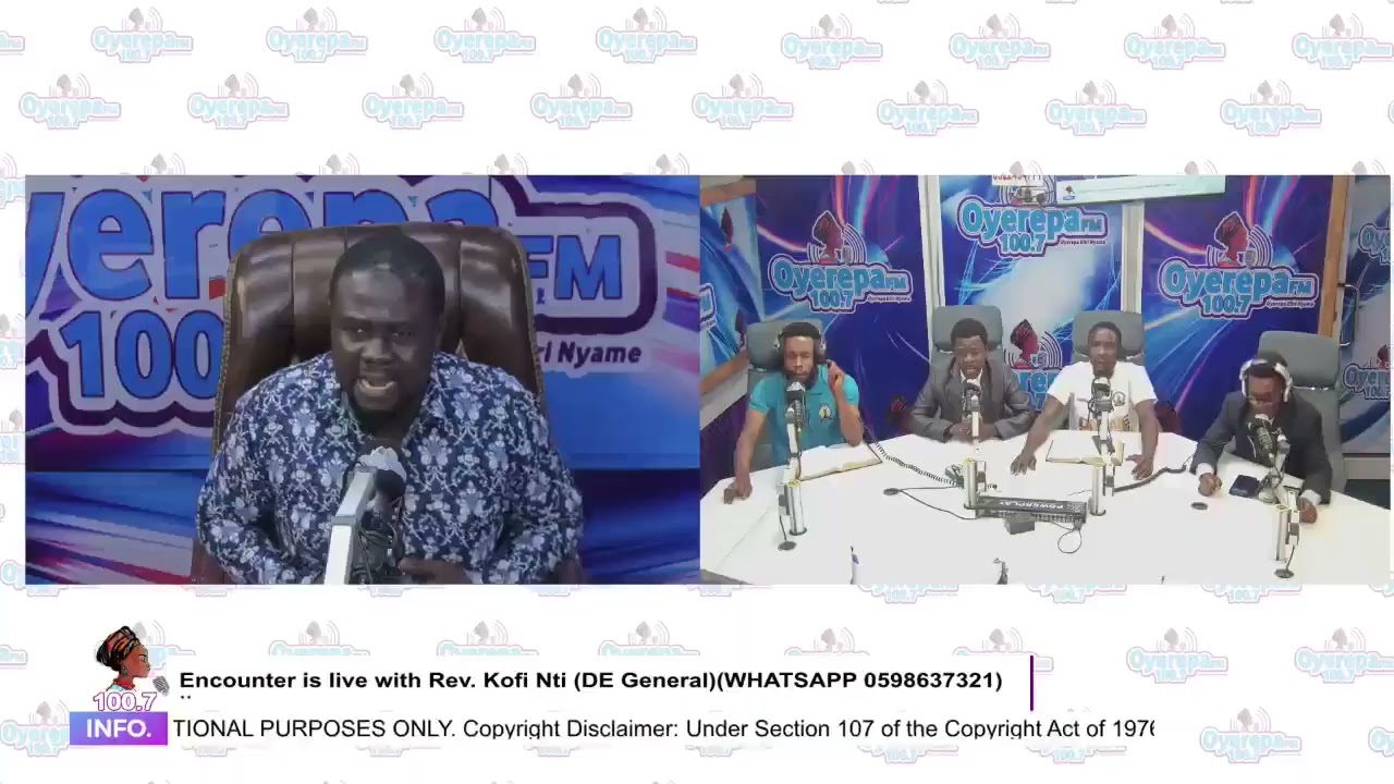 Encounter is live with Rev. Kofi Nti (DE General) on Oyerepa Radio (WHATSAPP 0598637321) 17-12-2025