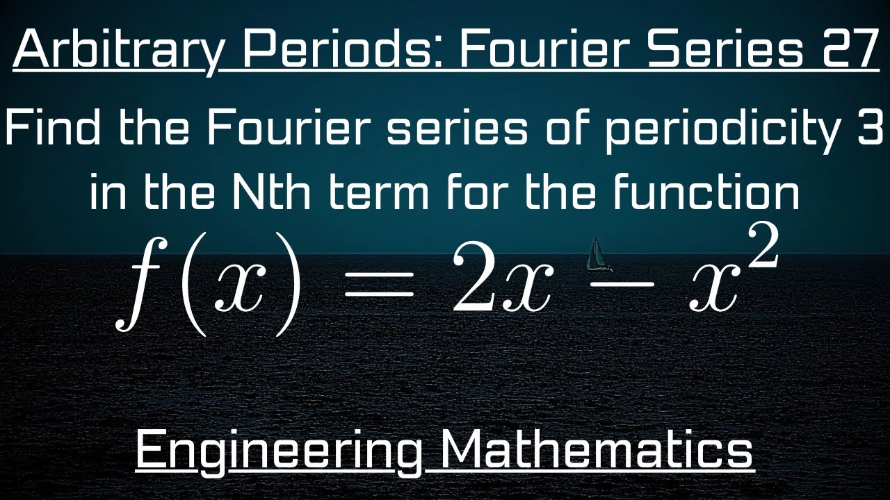 Find The Fourier Series in the Nth Term For The Function