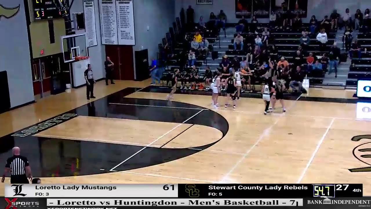 Loretto Lady Mustangs vs Stewart County Lady Rebels - HS Basketball - Sectional - 3/7/26