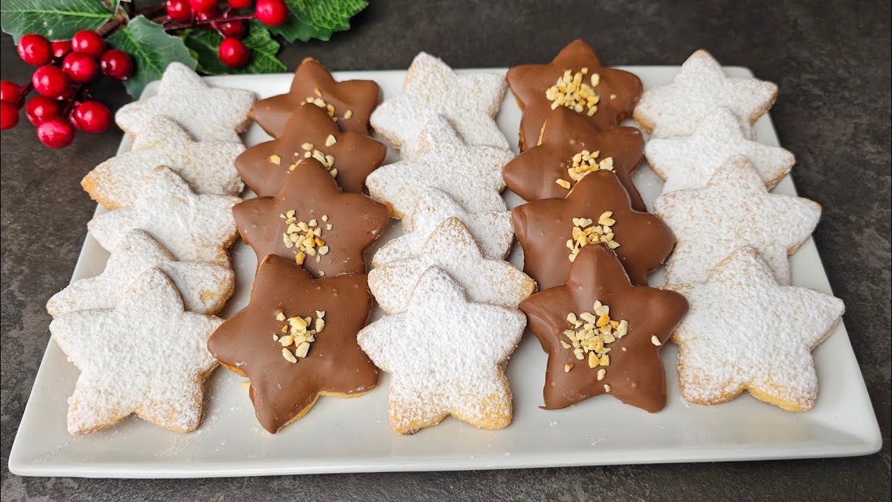 РЕЦЕПТ ЗА 5 МИНУТ!! Рождественское печенье 🎄 легко и приятно тает во рту.