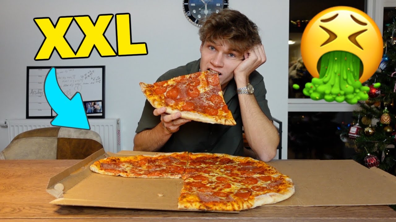 Kan jeg spise en HEL FAMILIEPIZZA SELV?!