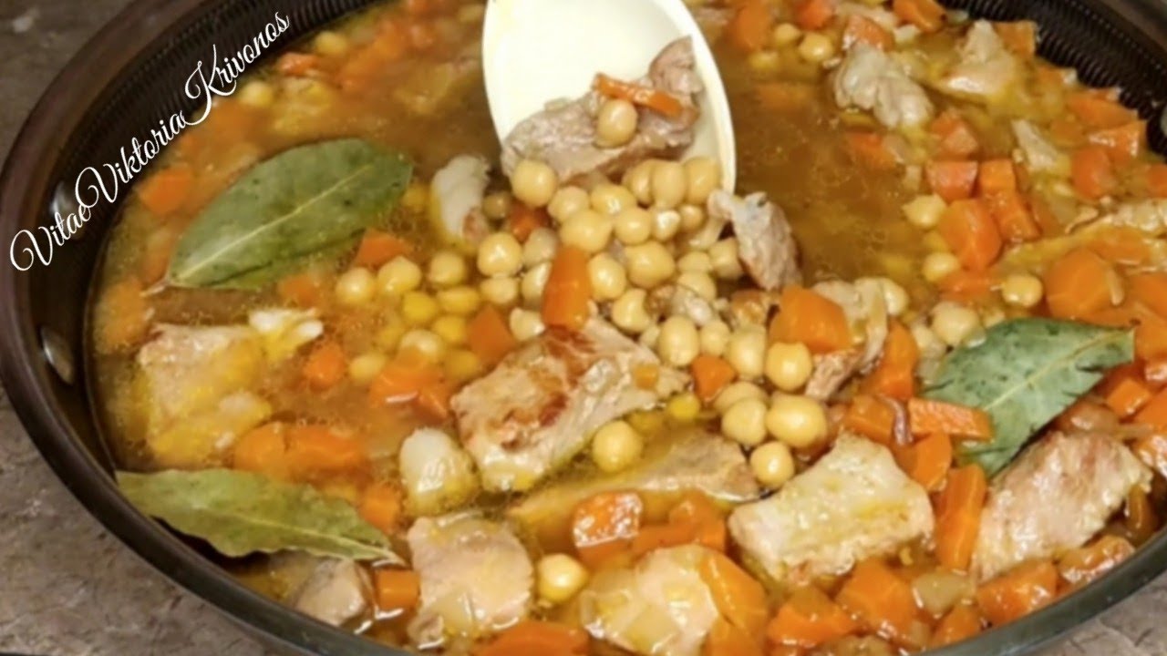 Приготуйте НУТ із М'ЯСОМ- смачна білкова страва/Prepare CHICKPEAS with MEAT 