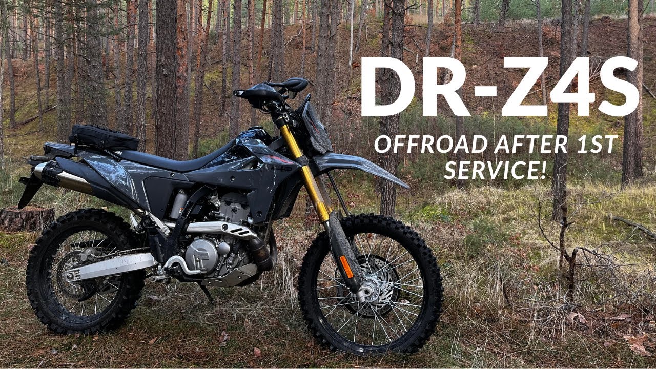 SUZUKI DR-Z4S 2025 RAW OFFROAD WITH CRASH!