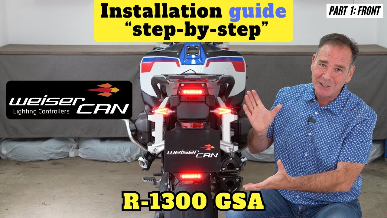 WeiserCAN Installation Guide for the BMW R 1300GSA Part 1 - Install and replacing indicators - Rear