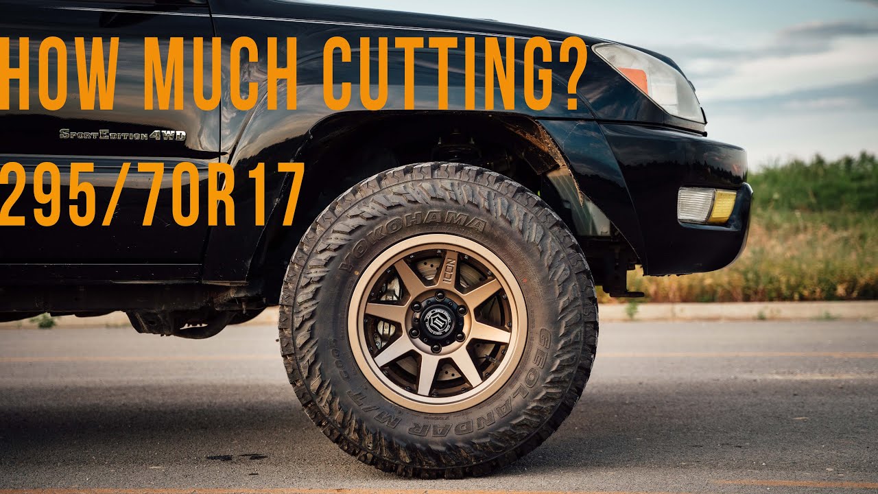 How to fit 295/70r17 tires on your 4th gen 4Runner