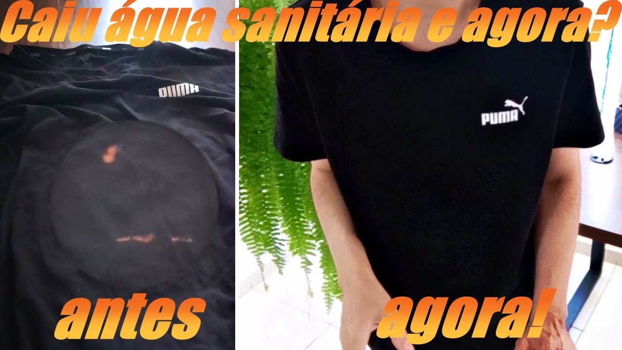 N&atilde;o jogue fora sua roupa com manchas de &Aacute;GUA SANIT&Aacute;RIA antes de ver esse v&iacute;deo (passo a passo).