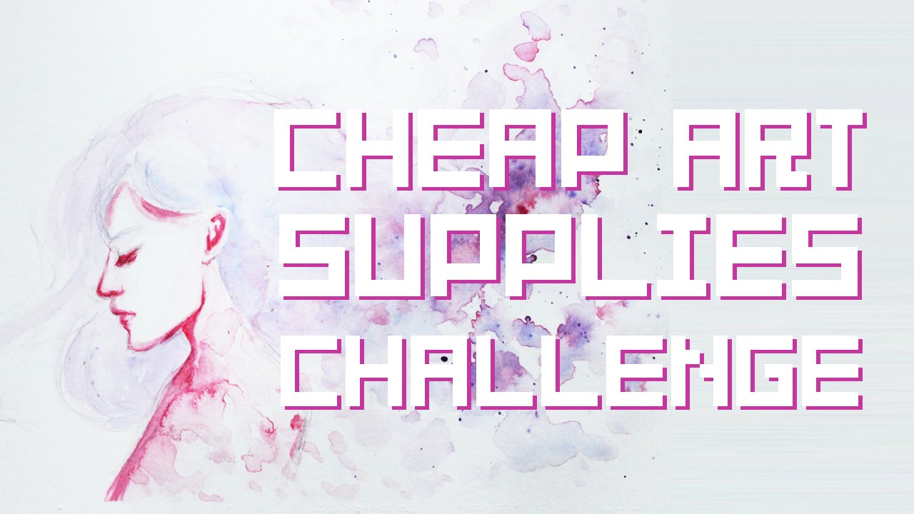 CHEAP ART SUPPLIES CHALLENGE