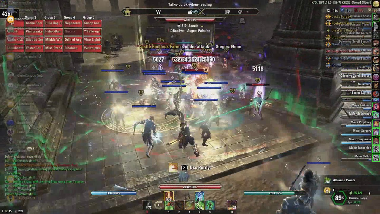 ESO EU PvP - Hungry Wolves Guild Raid part 1