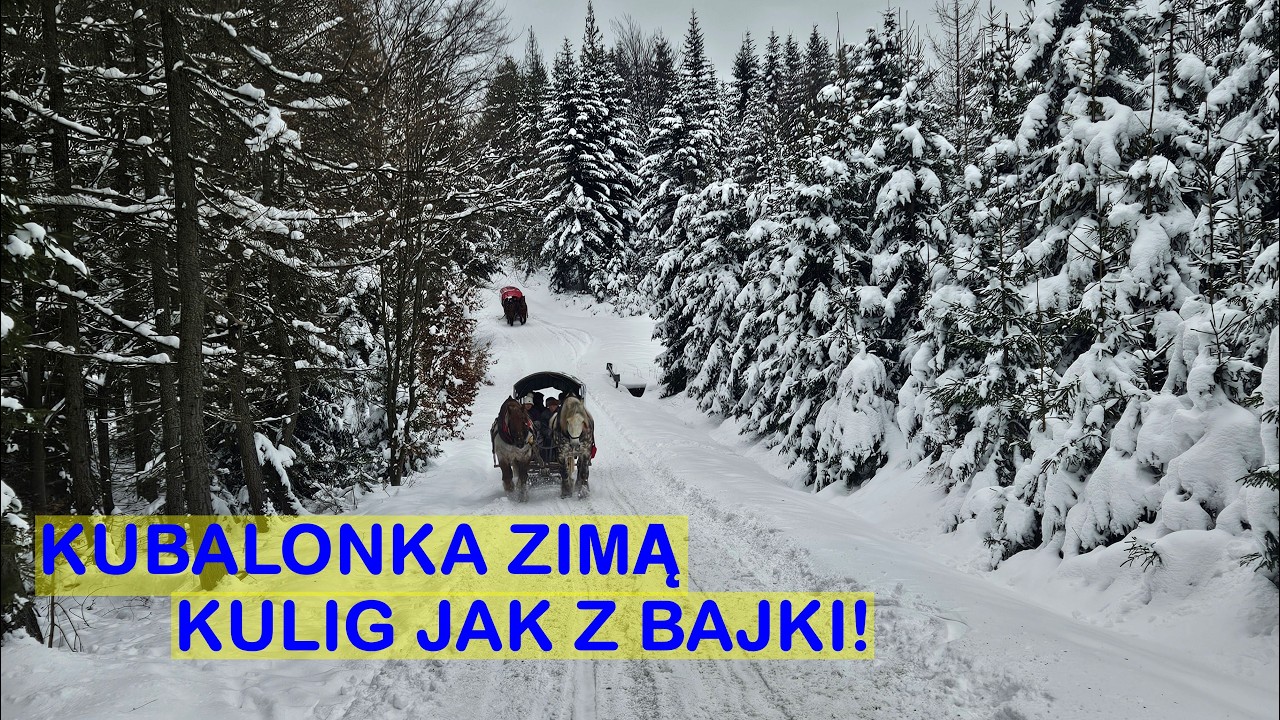 Przełęcz Kubalonka zimą - kulig jak z bajki!