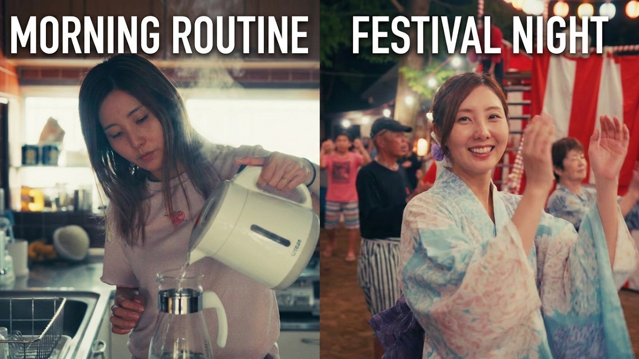 Summer Routine in a Traditional Japanese House | Tea, Garden & Festival Night ✨YT Summer