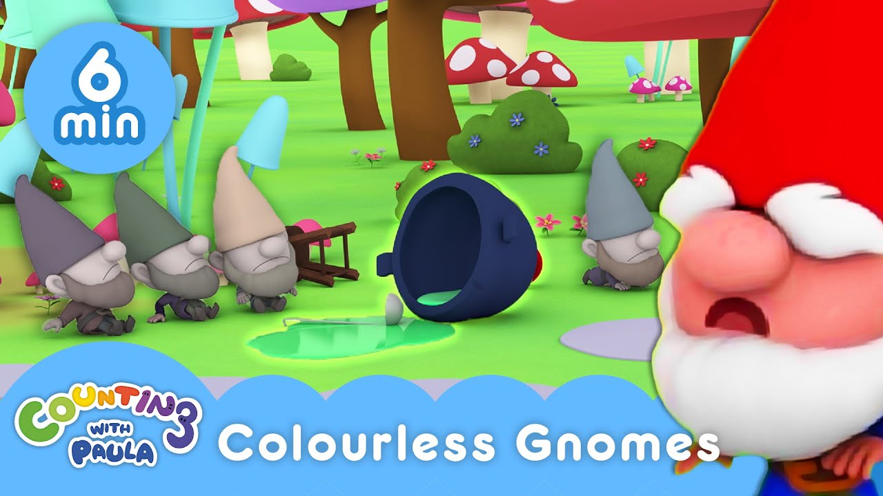 THE GNOMES HAVE LOST ALL THEIR COLOUR...?! | Counting with Paula Season 6 | Kids Cartoons