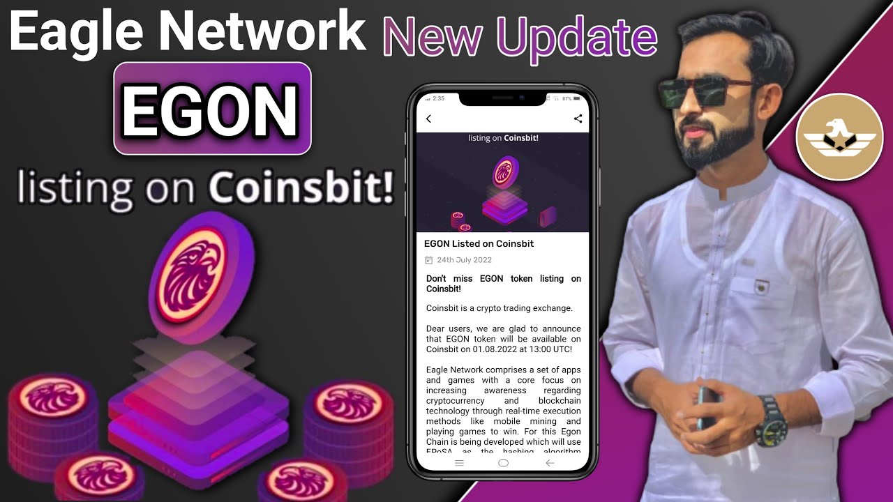 Eagle Network Token EGON listing on Coinsbit Exchange - cryptonews