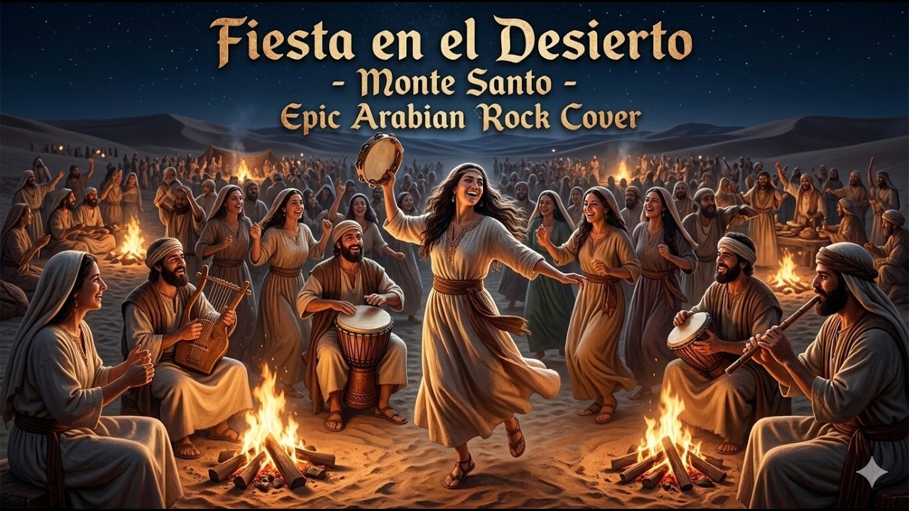 Fiesta en el Desierto - Monte Santo | ÉPIC ARABIAN ROCK  🏜️🎸🎻 (IA Cover)