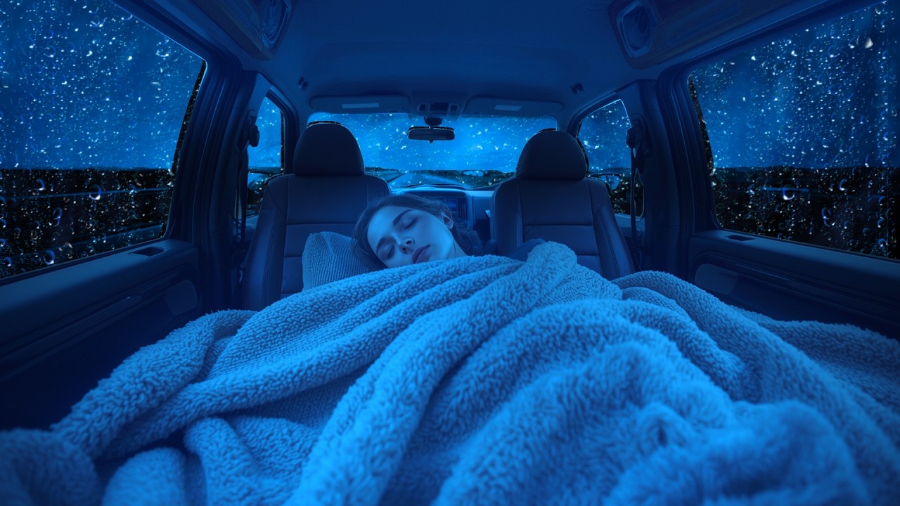 Car Rainstorm Sounds for Peaceful Night Sleep