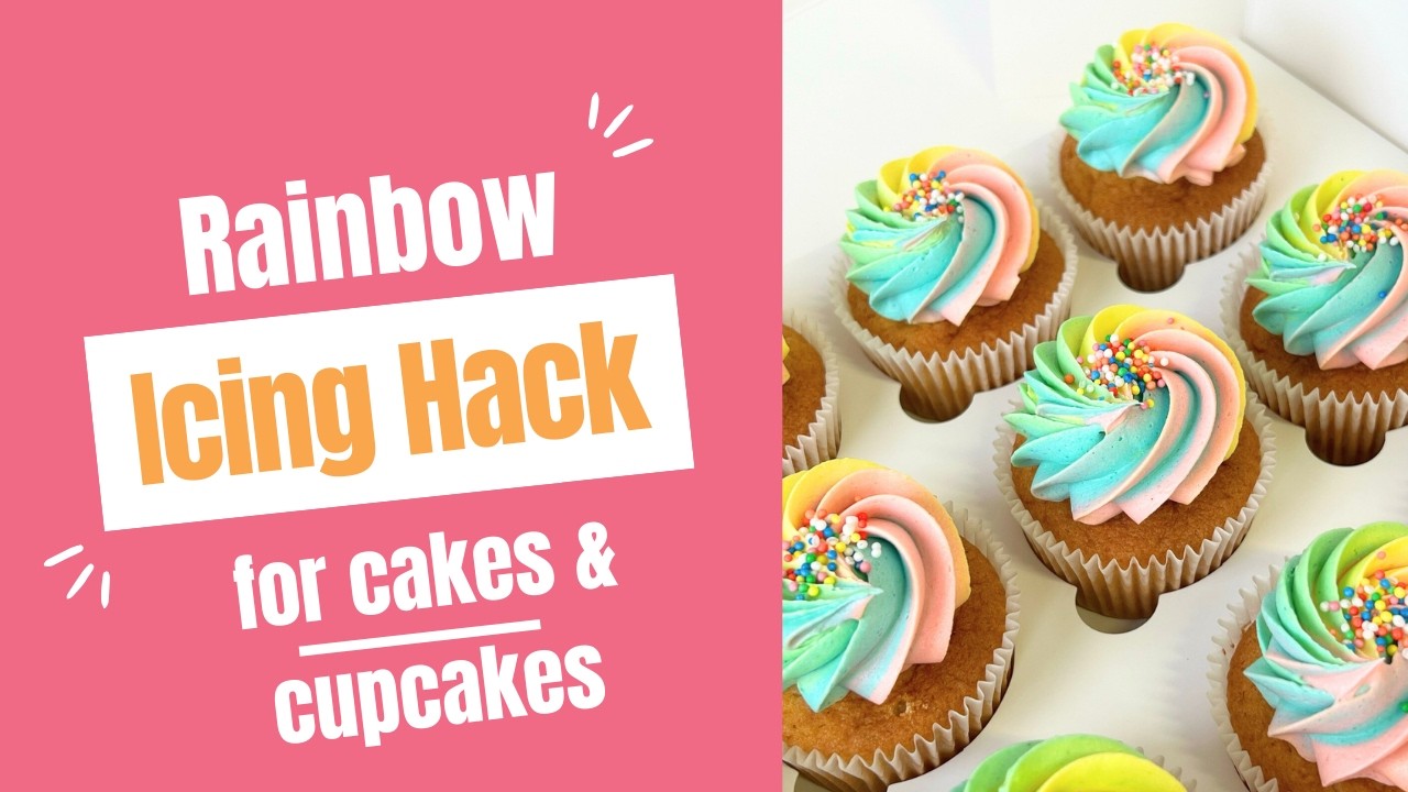 Rainbow Icing Made Simple 🌈✨ Perfect for Beginners!