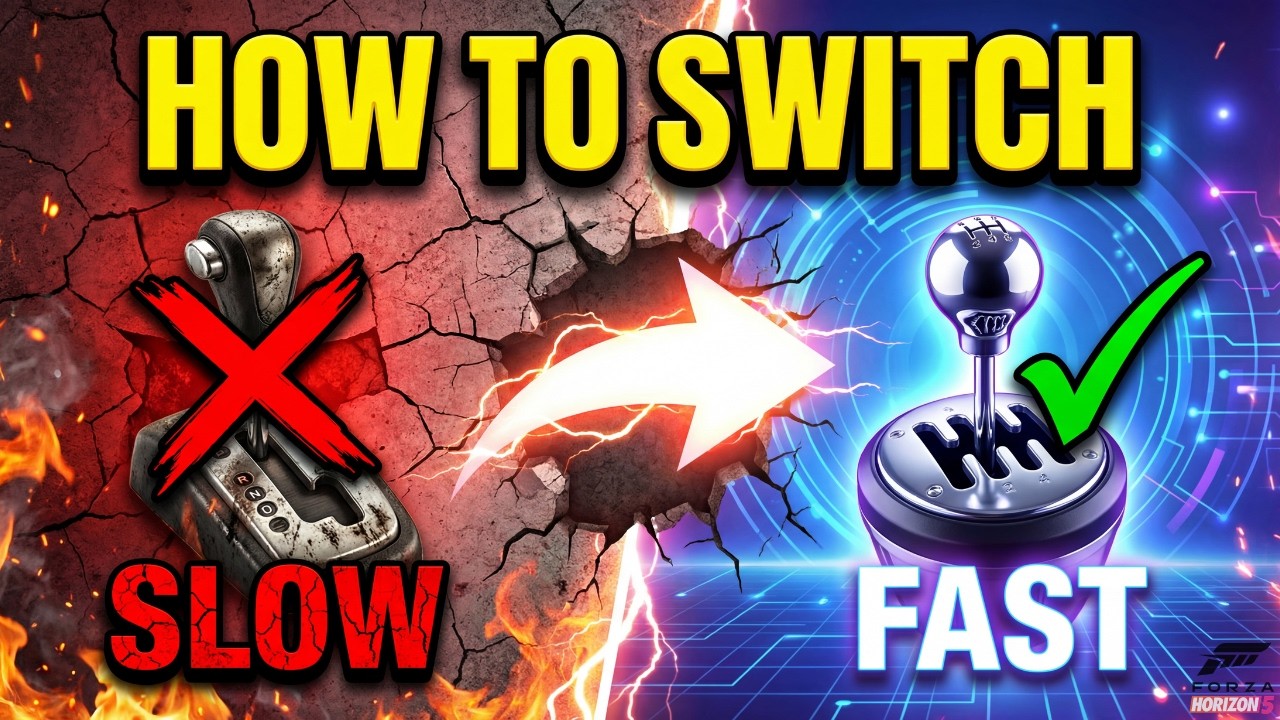 How to Switch From Automatic to Manual Transmission in Forza Horizon 5 -Beginner Guide | Road to FH6