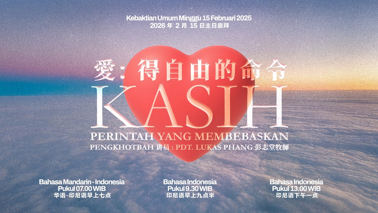 Kebaktian Umum 3 | GKJ Kartini Pk. 13:00 | 15  Februari 2026 | Bahasa Indonesia