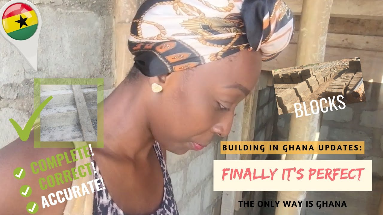 *26* Build in Ghana: FINALLY it's perfect! | Cutting blocks & Estimates