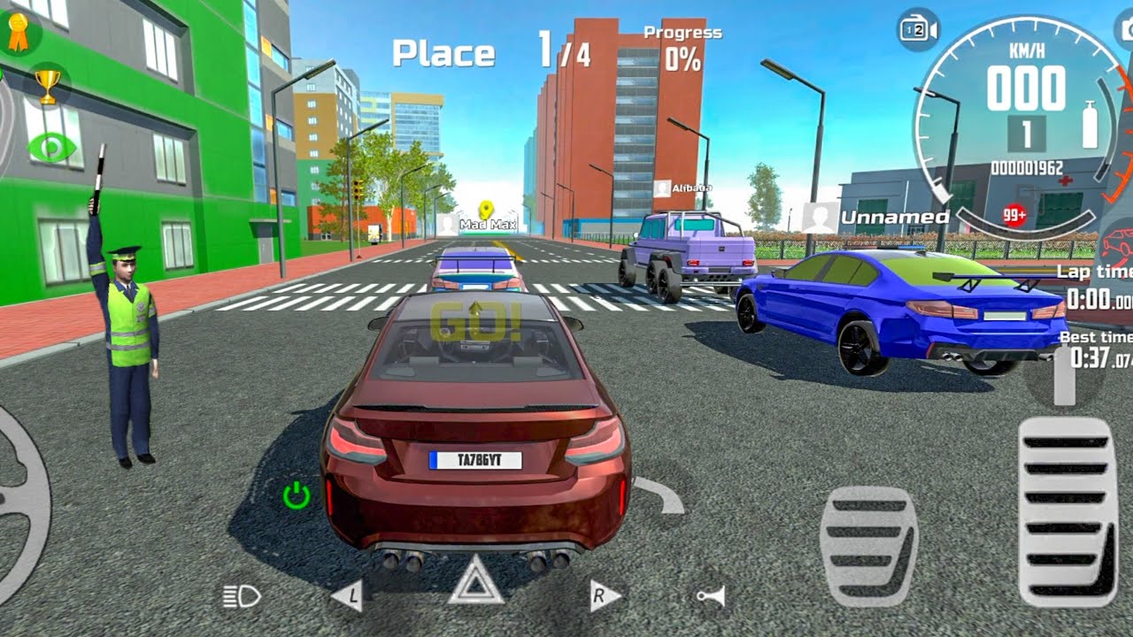 Car Simulator 2 - Sprint Race - BMW M2 & Mercedes G63 AMG 6x6 - Downtown Park Race - City Rally