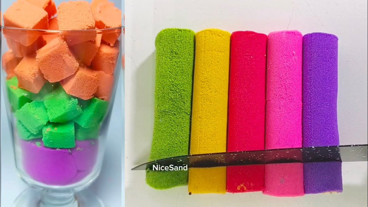 Very Relaxing and satisfying kinetic sand 0 asmr video