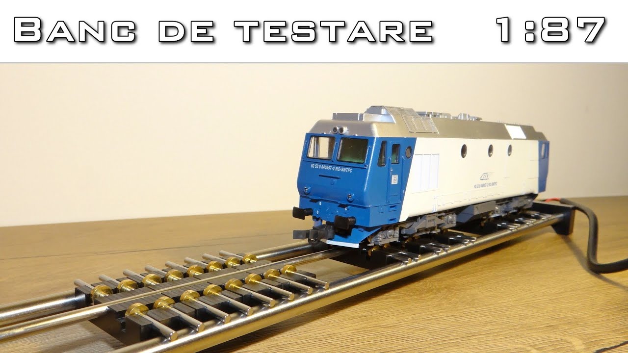 Banc de testare material rulant la scara h0