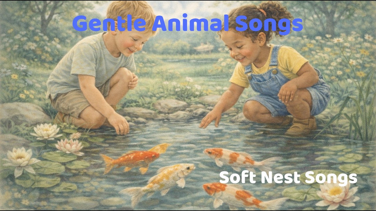 Little Fish Swim By🐻Animal Songs for Toddlers | Soft Nest