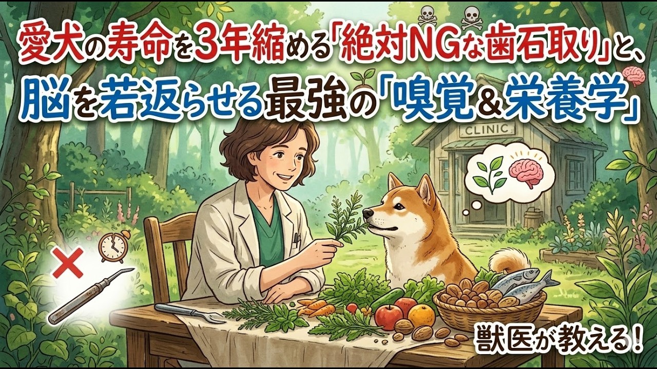 【聞き流しでOK🐶】愛犬の寿命を3年縮める!?🐶💦 絶対NGなお口ケアと、脳を若返らせる最強の「匂い嗅ぎ」🐶