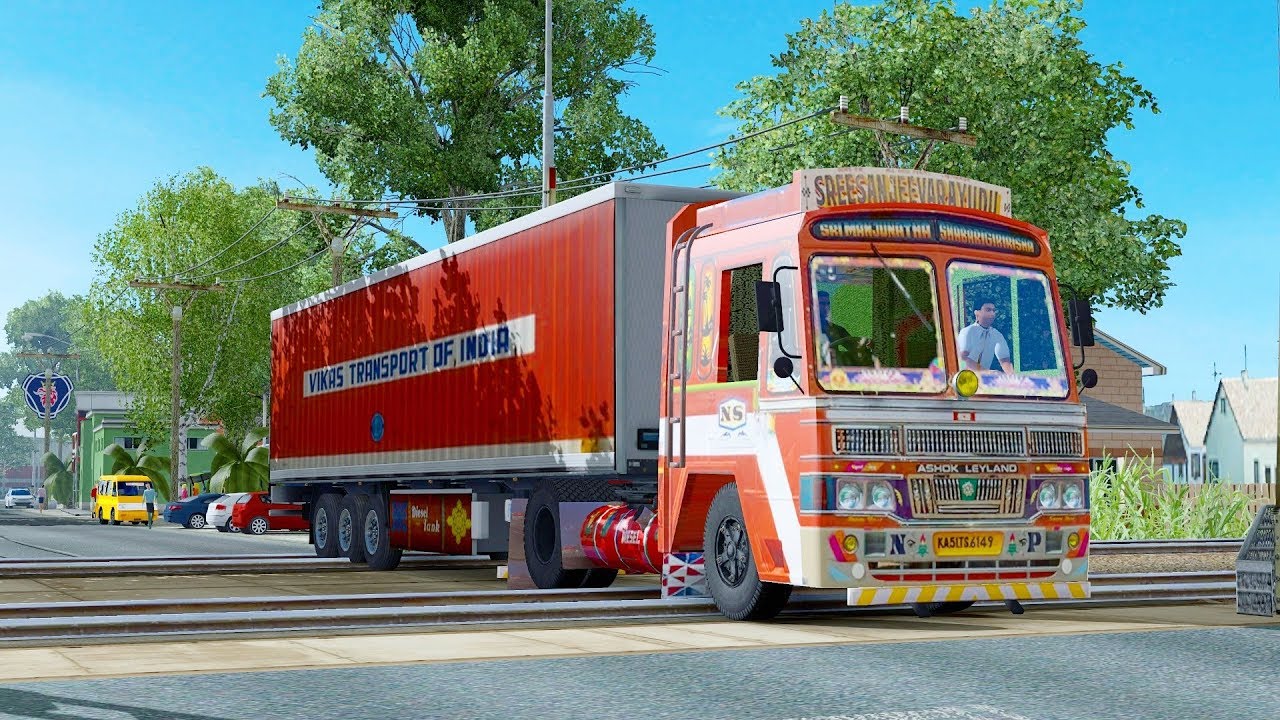 I'm going to take load in Ashok Leyland lorry | Ets2 v1.30
