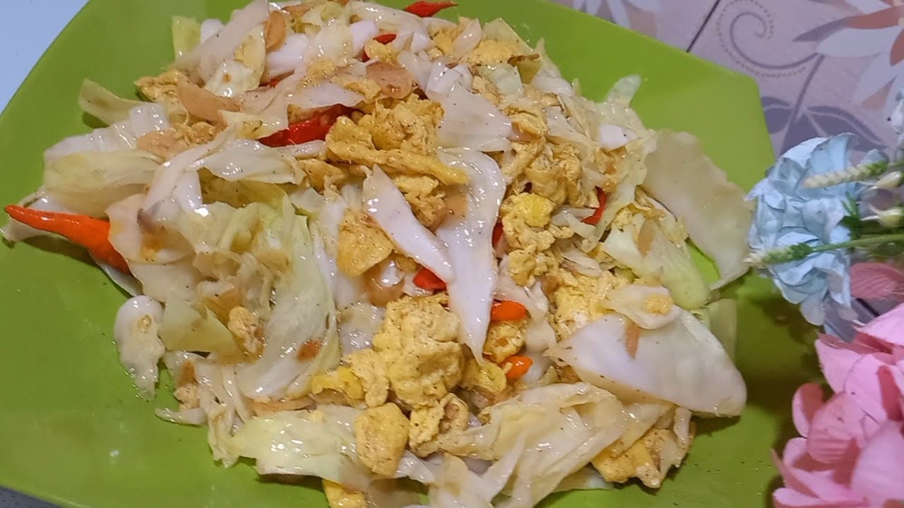 Tumis sehat & cepat // kubis+ telur orak arik //