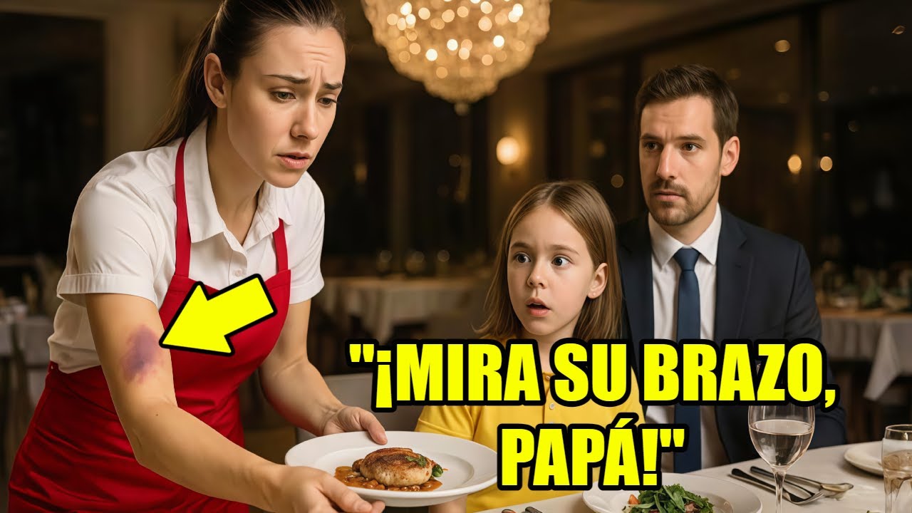 La Hija del Millonario NOTÓ los Moretones de la Mesera... y lo que HIZO Sorprendió a Todos
