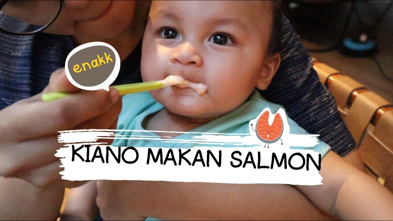 MAKAN IKAN SALMON DI SUAPIN AUNTY SEA 🐟 WIIIHHH SEMANGAT BANGET !!!