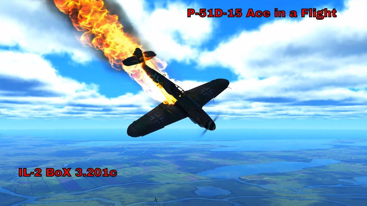 P-51D-15 Ace in a Flight | IL-2 Great Battles WWII Multiplayer | Combat Box | 1440p