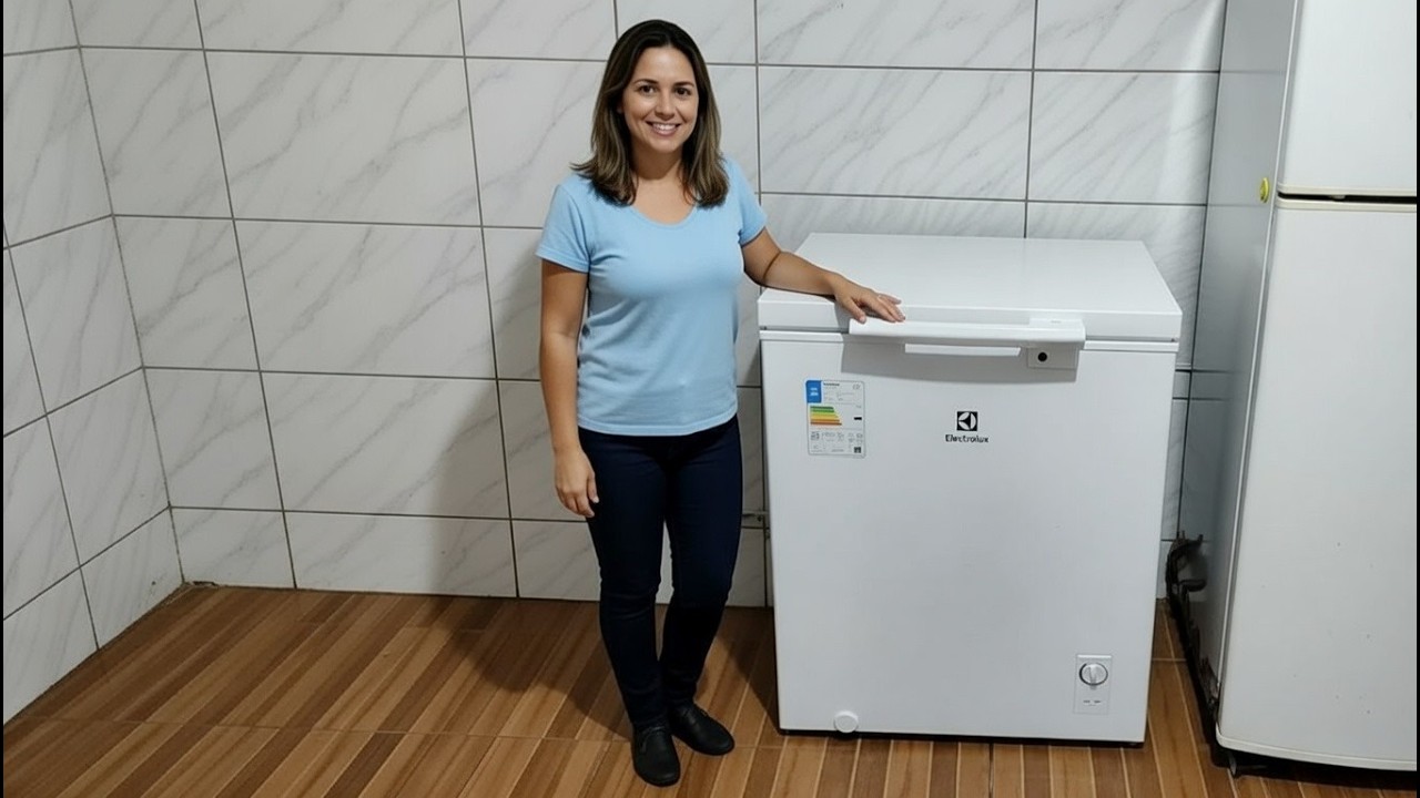 Freezer Electrolux 143 litros Horizontal  função Turbo Freezer Uma Porta (HE150)