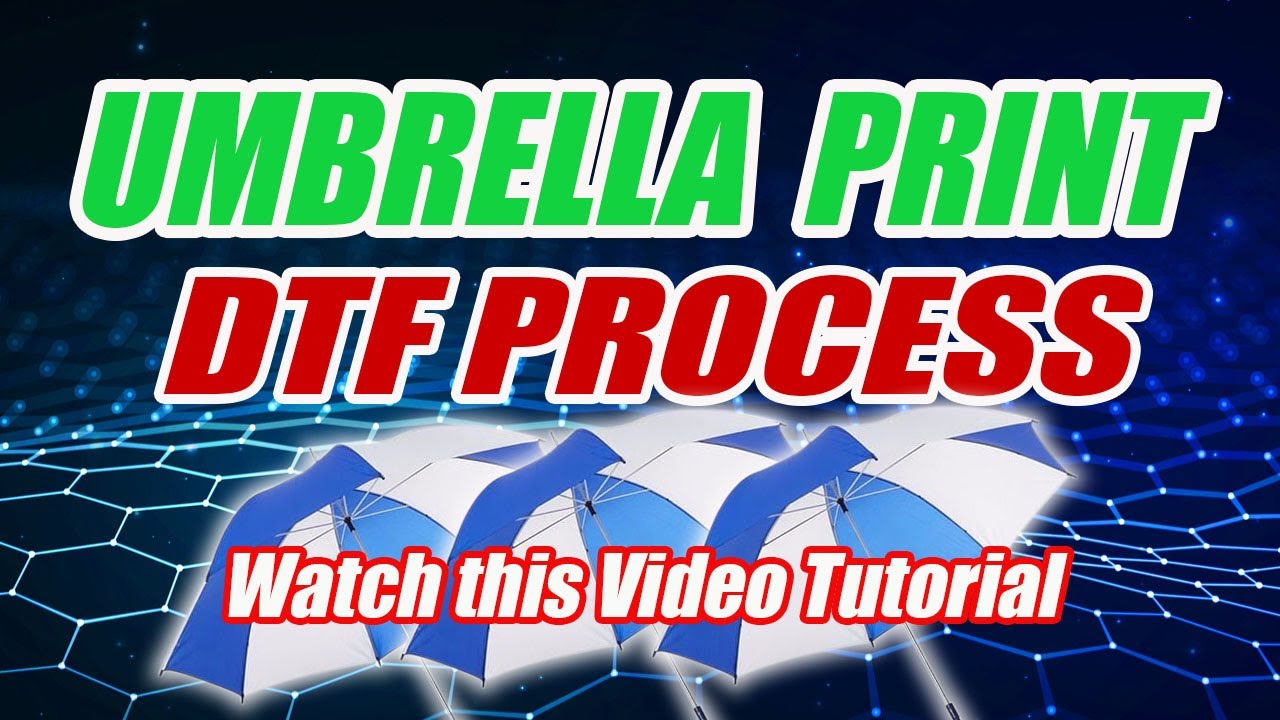 UMBRELLA PRINTING Using DTF (DTF PROCESS )