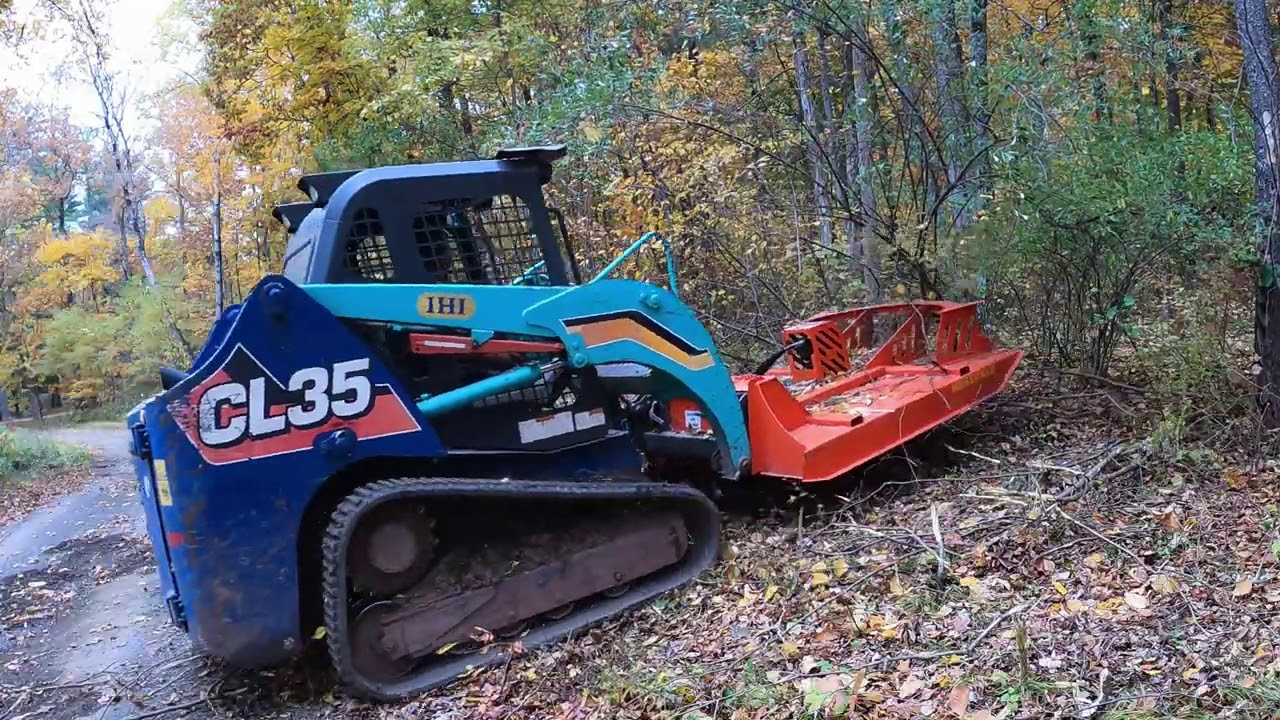 Mowing a driveway wider