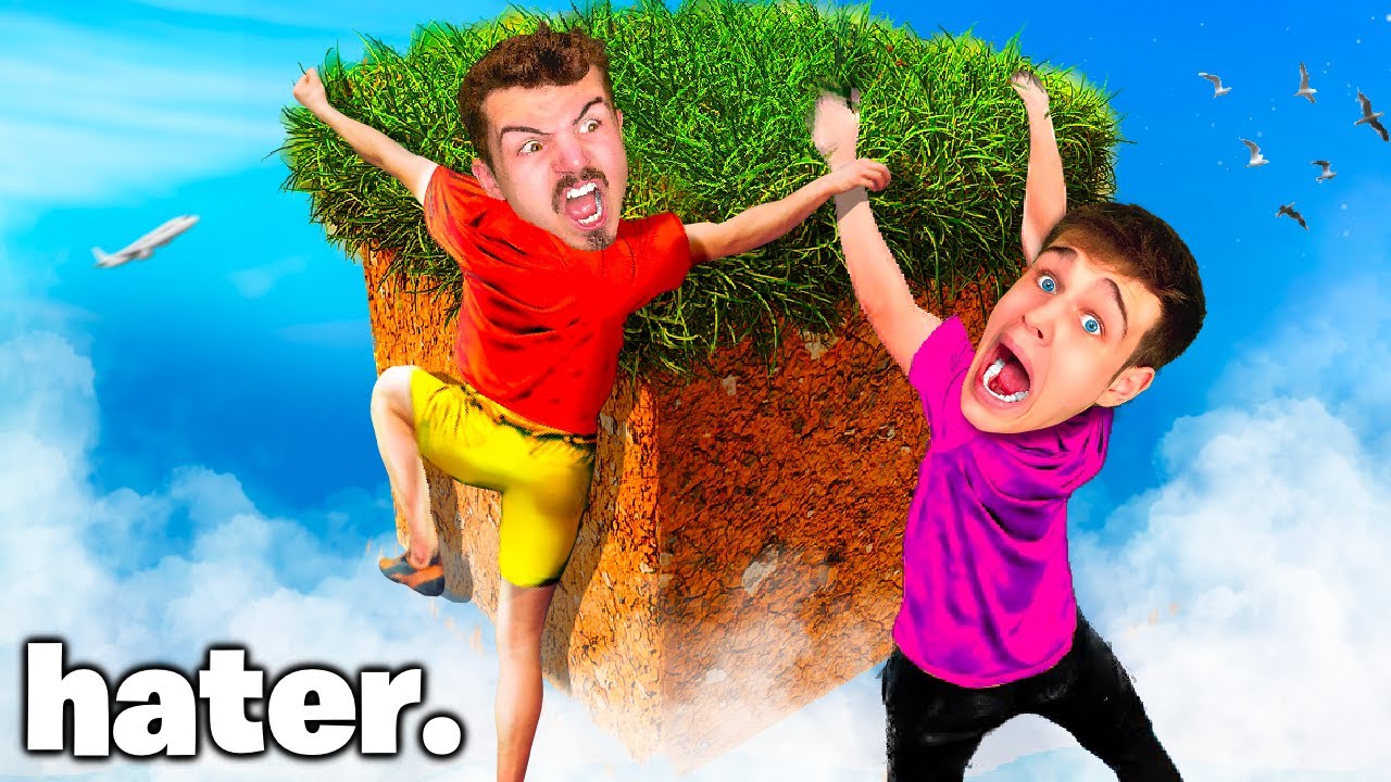 Zavřený s HATEREM na JEDNOM BLOKU v Minecraftu!