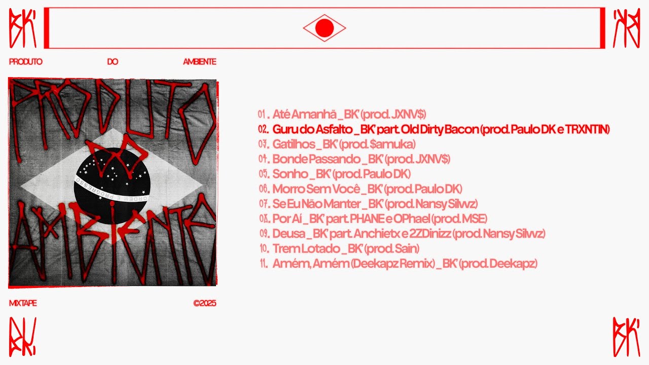 BK&rsquo; part. Old Dirty Bacon (prod. Paulo DK e TRXNTIN) - Guru do Asfalto (Visualizer)