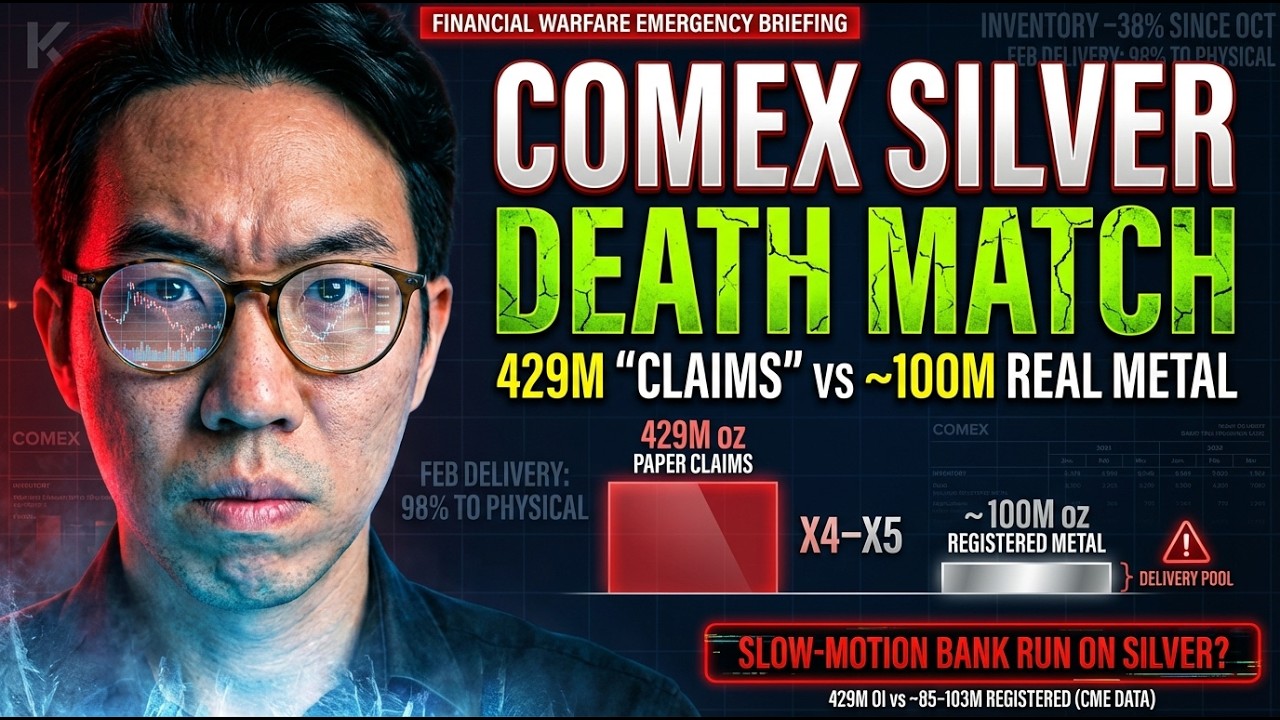 JUST IN: MARCH COMEX SILVER GOES CRITICAL — 429M oz PAPER vs ~100M REAL METAL