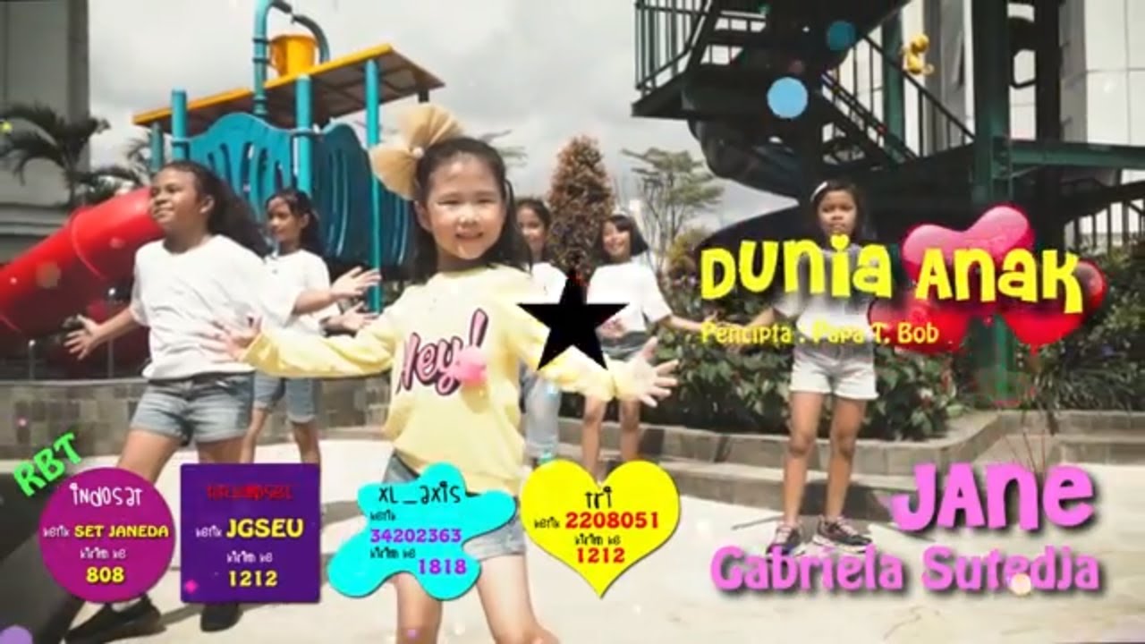 DUNIA ANAK  - JANE GABRIELA SUTEDJA  [ Official Music Video ] Lagu Anak Anak Terpopuler