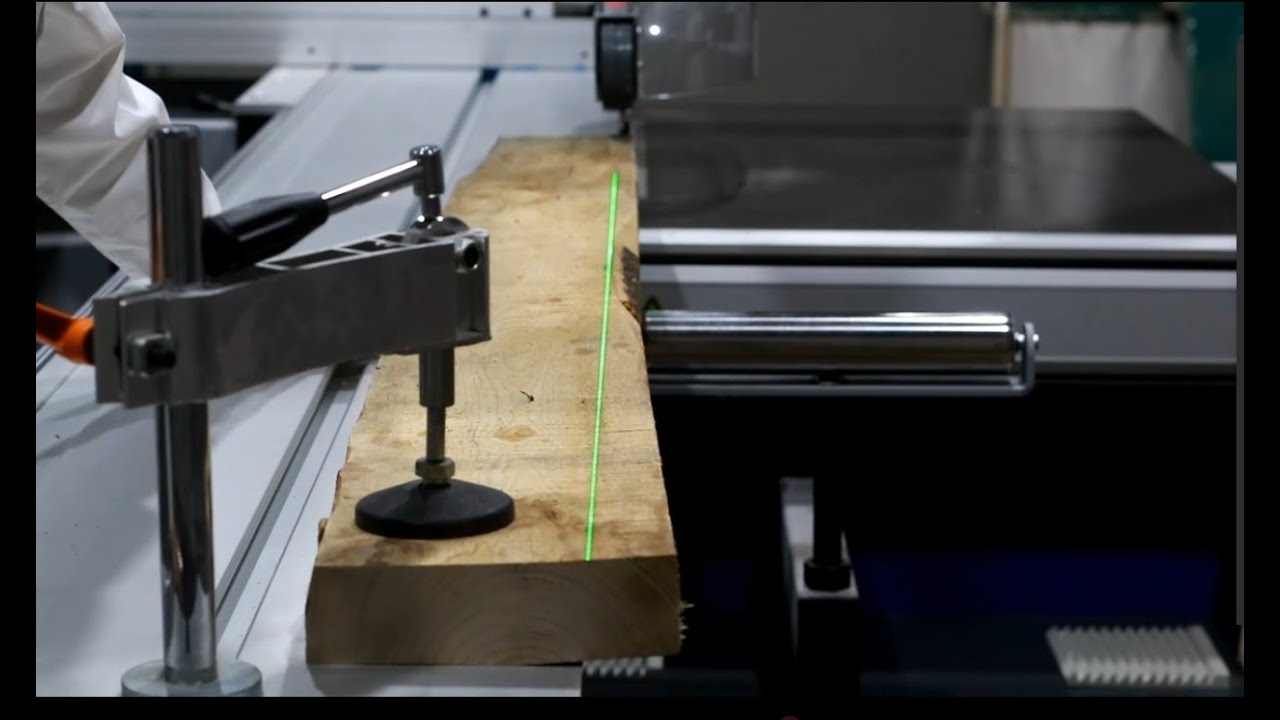 How laser works on panel saw