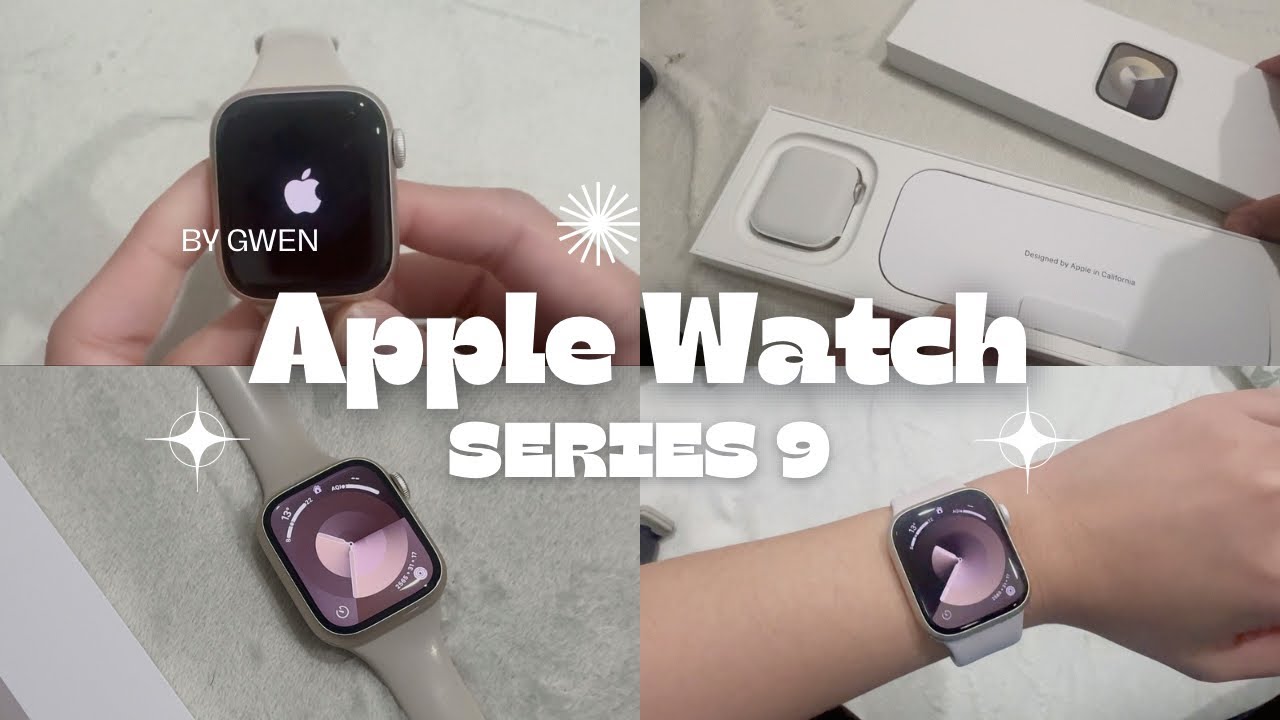 APPLE WATCH series 9 [UNBOXING]⌚️ 41mm starlight 🌸