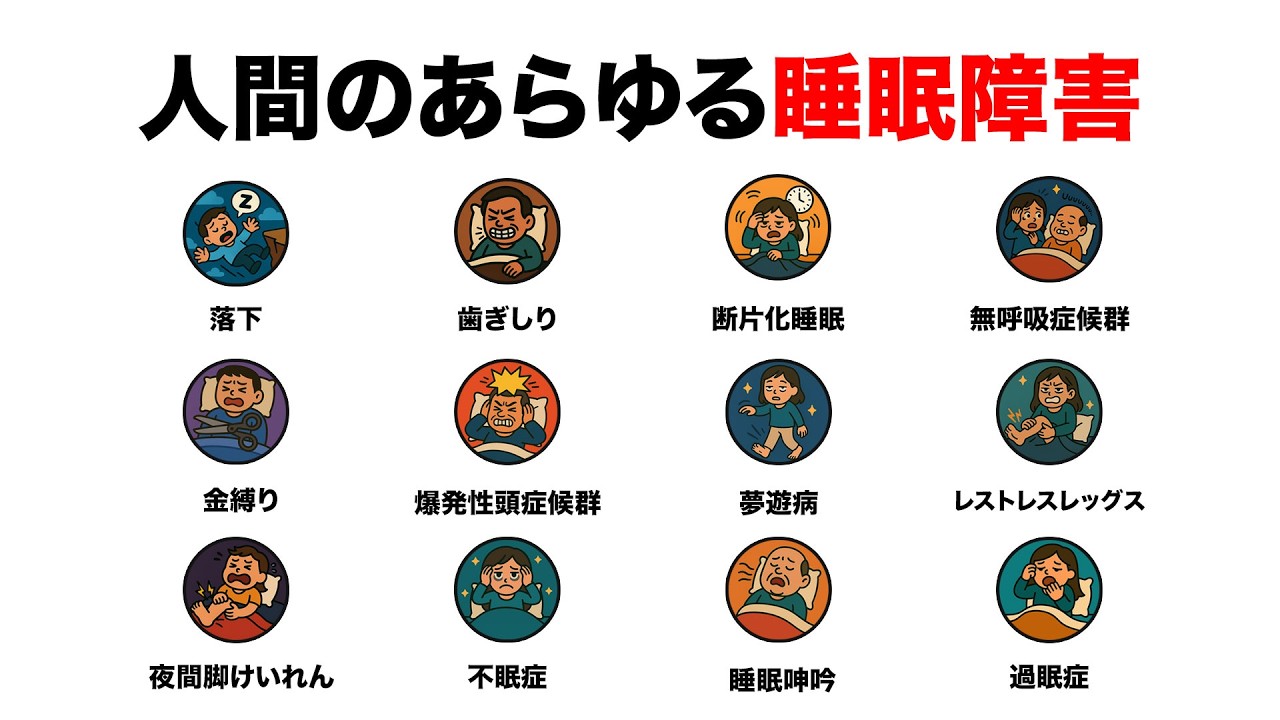 【1分要約】あなたが知らない睡眠障害 TOP12