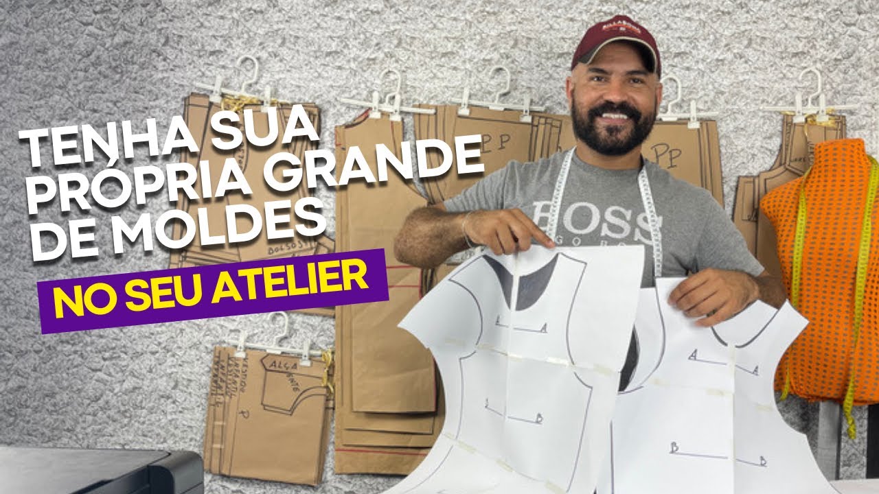 TENHA SUA PR&Oacute;PRIA GRANDE DE MOLDES NA SUA CONFEC&Ccedil;&Atilde;O OU NO SEU ATELIER🧵✂️#atelier #moldesderoupas