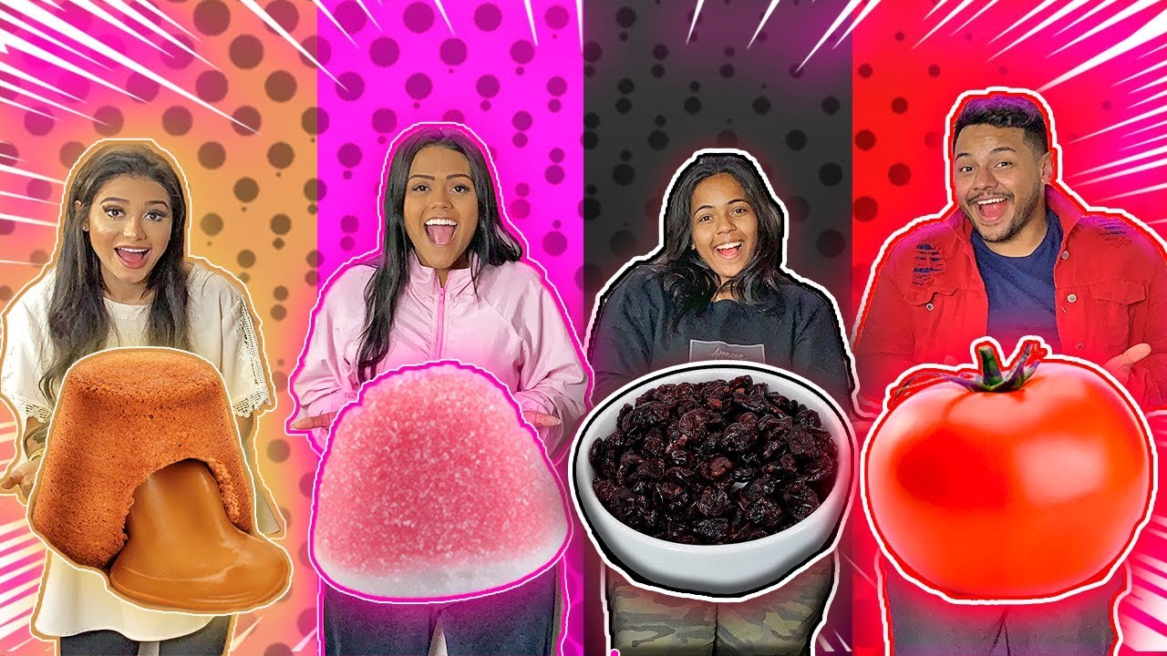 QUEM COME MAIS COMIDA COLORIDA 6 ??? (CHALLENGE)