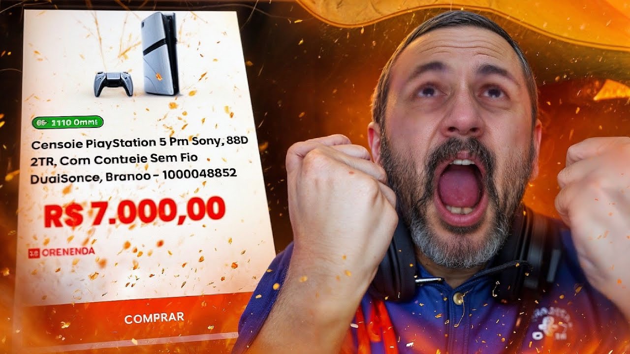 PRATA PISTOLA! PS5 PRO CHEGOU NAS LOJAS A 7K NO SEU CUT!