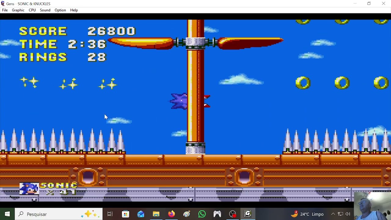 Sonic e Knuckles Hiper Sonic