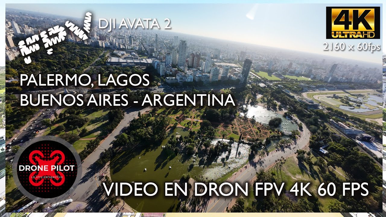 FPV DRONE 4K 60fps PALERMO LAGOS, BUENOS AIRES, ARGENTINA