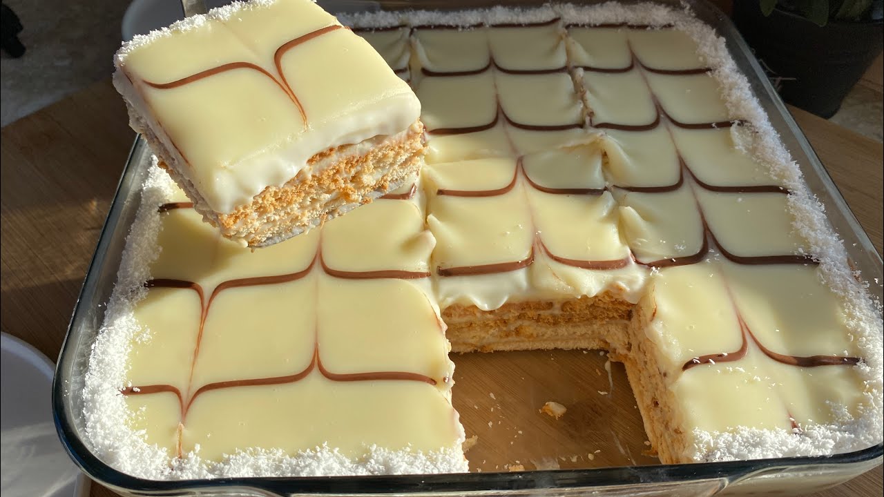 Torte pa pjekje me nji krem vecante e leht me shije perfekte!